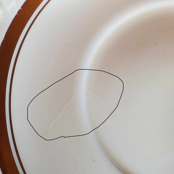 Vintage Crown Ducal Florentine Gold Band 2057 Saucers for Footed Cream Soups - Picture 3 of 8